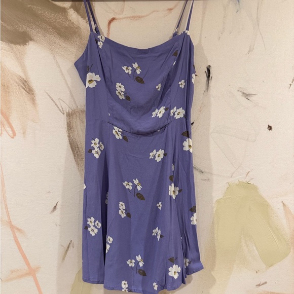 Reformation Kendall Purple Floral Dress Cordelia - Picture 4 of 5